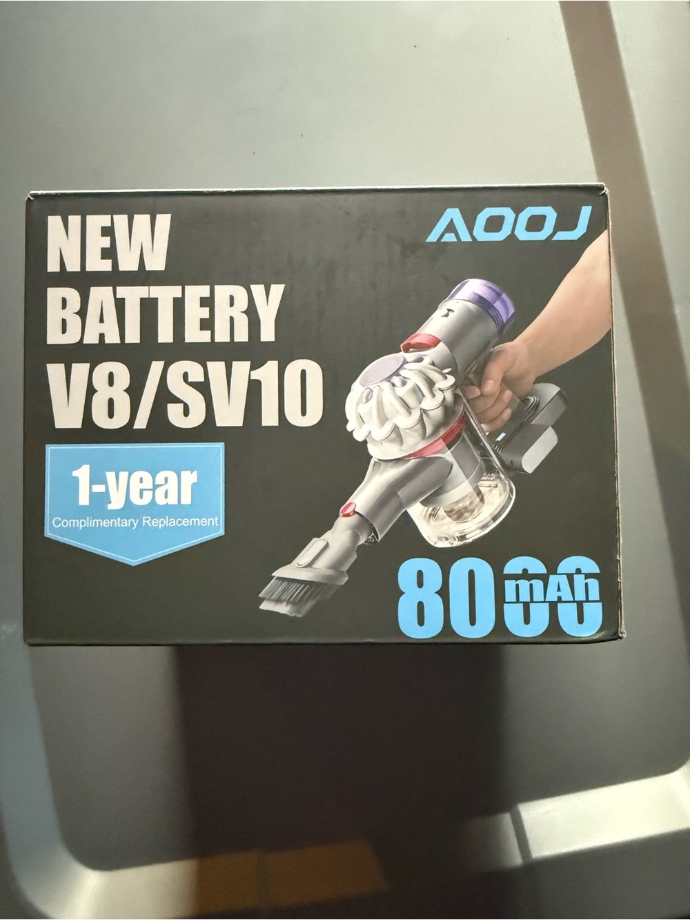 Replacement Battery for V8/SV10 Cordless Vacuum - Gray